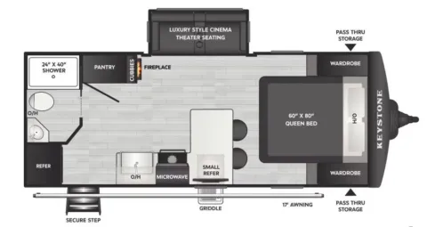 Another view of 2026 Keystone RV Passport 2080MK for sale in Valley View, TX at Liberty Trail RV - Denton