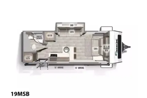 Photos of 2024 Forest River Ibex 19MSB for sale in Valley View, TX at Liberty Trail RV - Denton