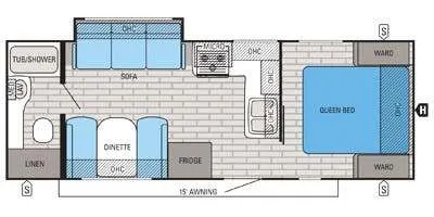 2015 Jayco White Hawk 24RBS for sale in Valley View, TX
