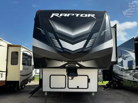 Photos of 2022 Keystone RV Raptor 415 for sale in Valley View, TX at Liberty Trail RV - Denton