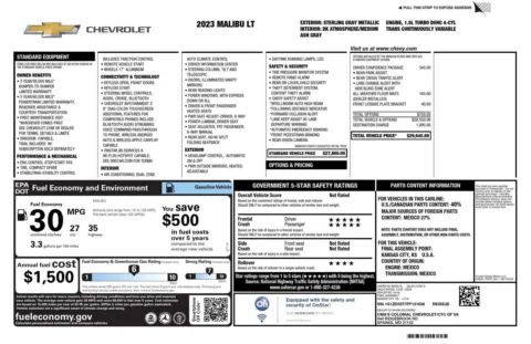 Photos of 2023 Chevrolet Malibu LT for sale in Greer, SC at Northside Auto Sales