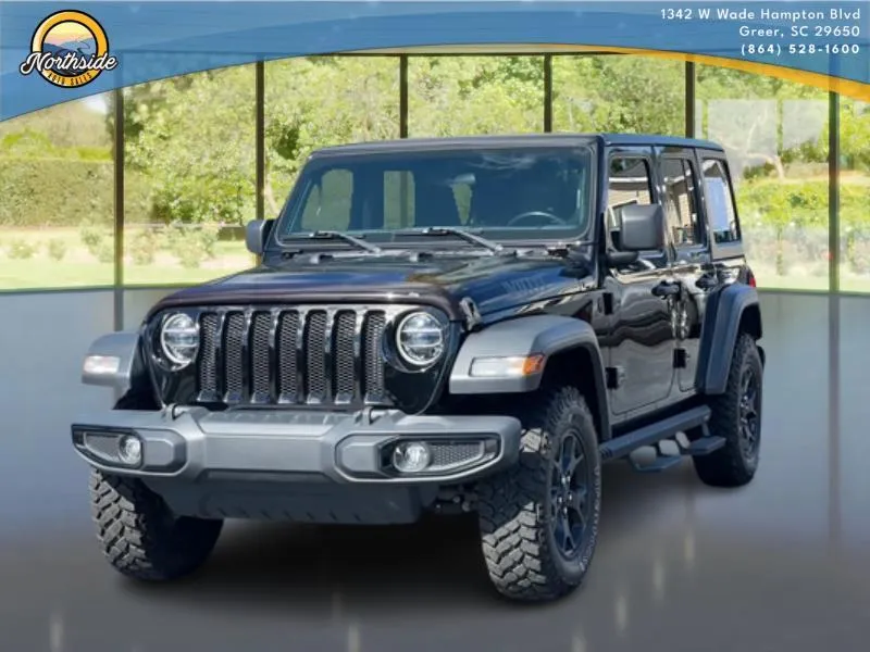 Black 2020 Jeep Wrangler Unlimited Willys for sale in Greer, SC