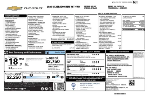 Photos of 2020 Chevrolet Silverado 1500 RST for sale in Greer, SC at Northside Auto Sales