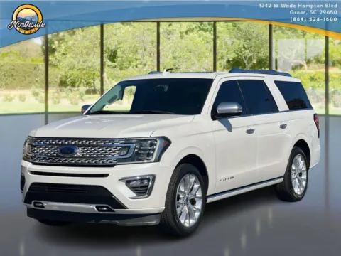White 2018 Ford Expedition Max Platinum for sale in Greer, SC