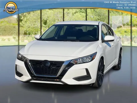 White 2022 Nissan Sentra SV for sale in Greer, SC