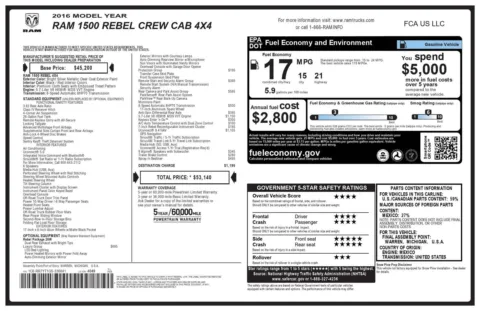 Photos of 2016 Ram 1500 Rebel for sale in Greer, SC at Northside Auto Sales