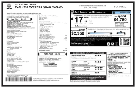 Photos of 2017 Ram 1500 Express for sale in Greer, SC at Northside Auto Sales