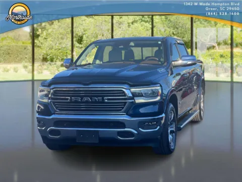 Blue 2021 Ram 1500 Laramie for sale in Greer, SC