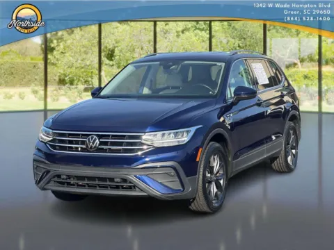 Blue 2022 Volkswagen Tiguan SE for sale in Greer, SC