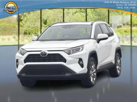 White 2019 Toyota RAV4 XLE Premium for sale in Greer, SC