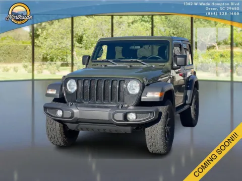 Green 2021 Jeep Wrangler Willys Sport for sale in Greer, SC