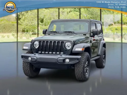 Green 2021 Jeep Wrangler Willys Sport for sale in Greer, SC