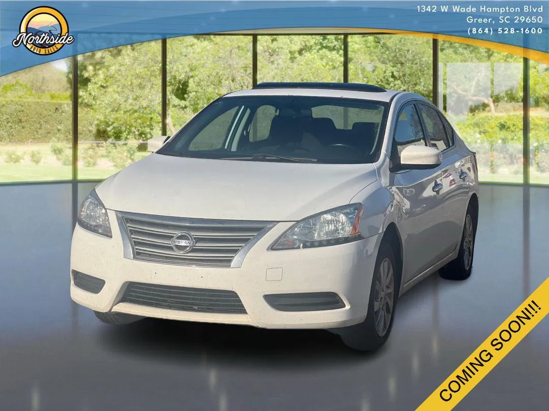 White 2015 Nissan Sentra SV for sale in Greer, SC