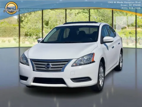 White 2015 Nissan Sentra SV for sale in Greer, SC