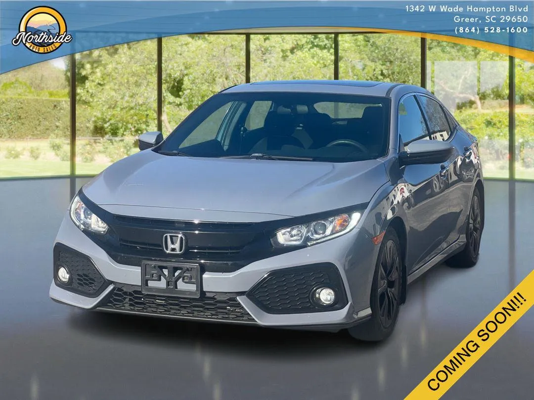 Gray 2018 Honda Civic Hatchback EX for sale in Greer, SC
