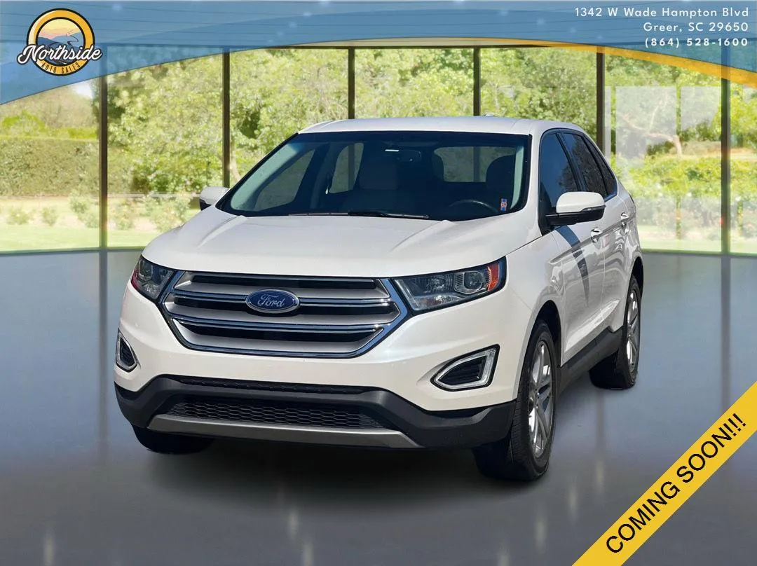 White 2016 Ford Edge Titanium for sale in Greer, SC