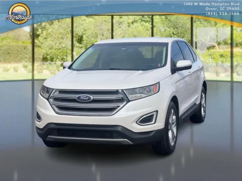 White 2016 Ford Edge Titanium for sale in Greer, SC