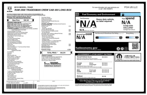 Photos of 2018 Ram 2500 Tradesman for sale in Greer, SC at Northside Auto Sales