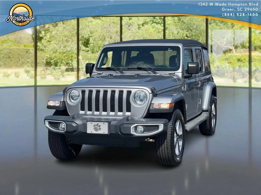 Silver 2019 Jeep Wrangler Unlimited Sahara for sale in Greer, SC