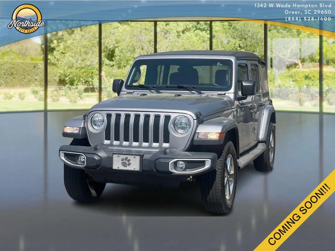 Silver 2019 Jeep Wrangler Unlimited Sahara for sale in Greer, SC