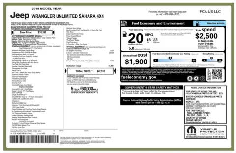 Photos of 2019 Jeep Wrangler Unlimited Sahara for sale in Greer, SC at Northside Auto Sales