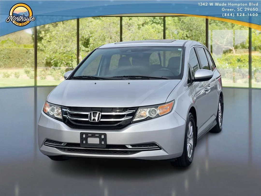 Silver 2014 Honda Odyssey EX-L for sale in Greer, SC