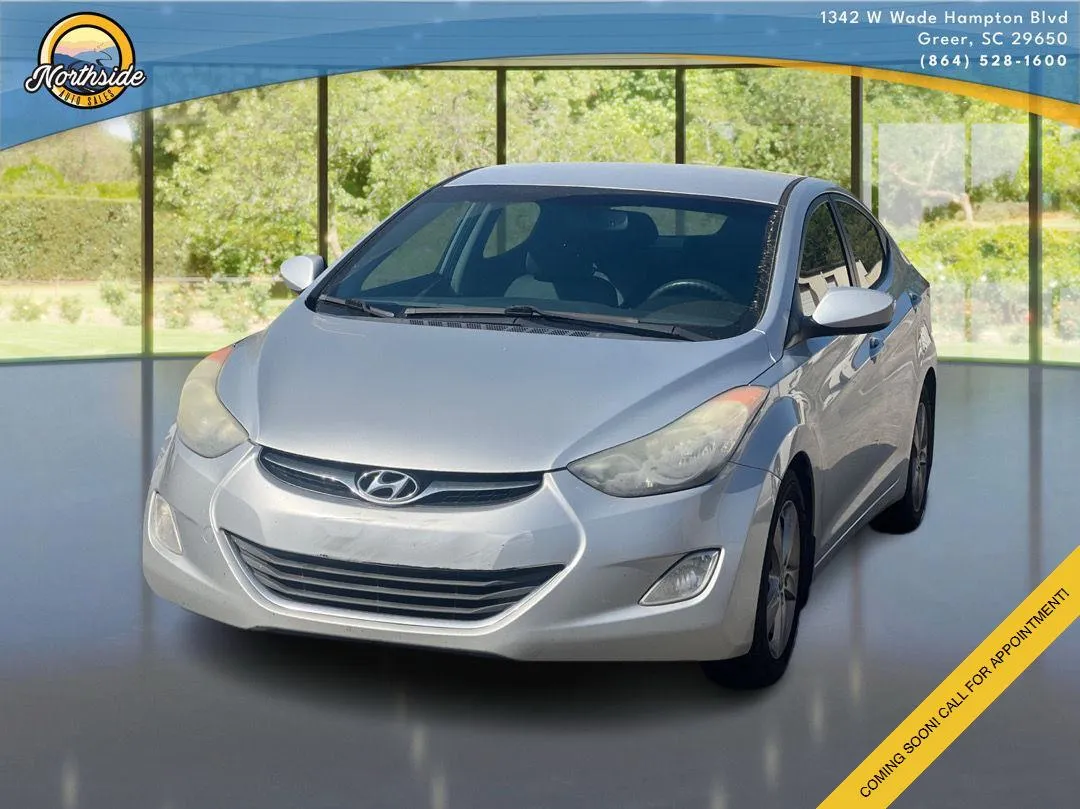Silver 2013 Hyundai Elantra GLS for sale in Greer, SC