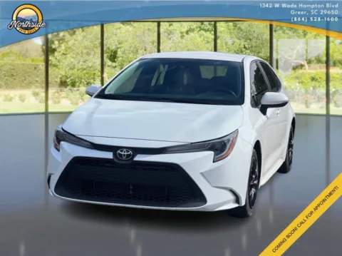 White 2021 Toyota Corolla LE for sale in Greer, SC