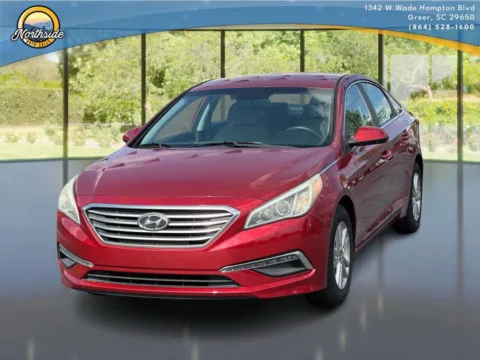 Red 2015 Hyundai Sonata 2.4L SE for sale in Greer, SC