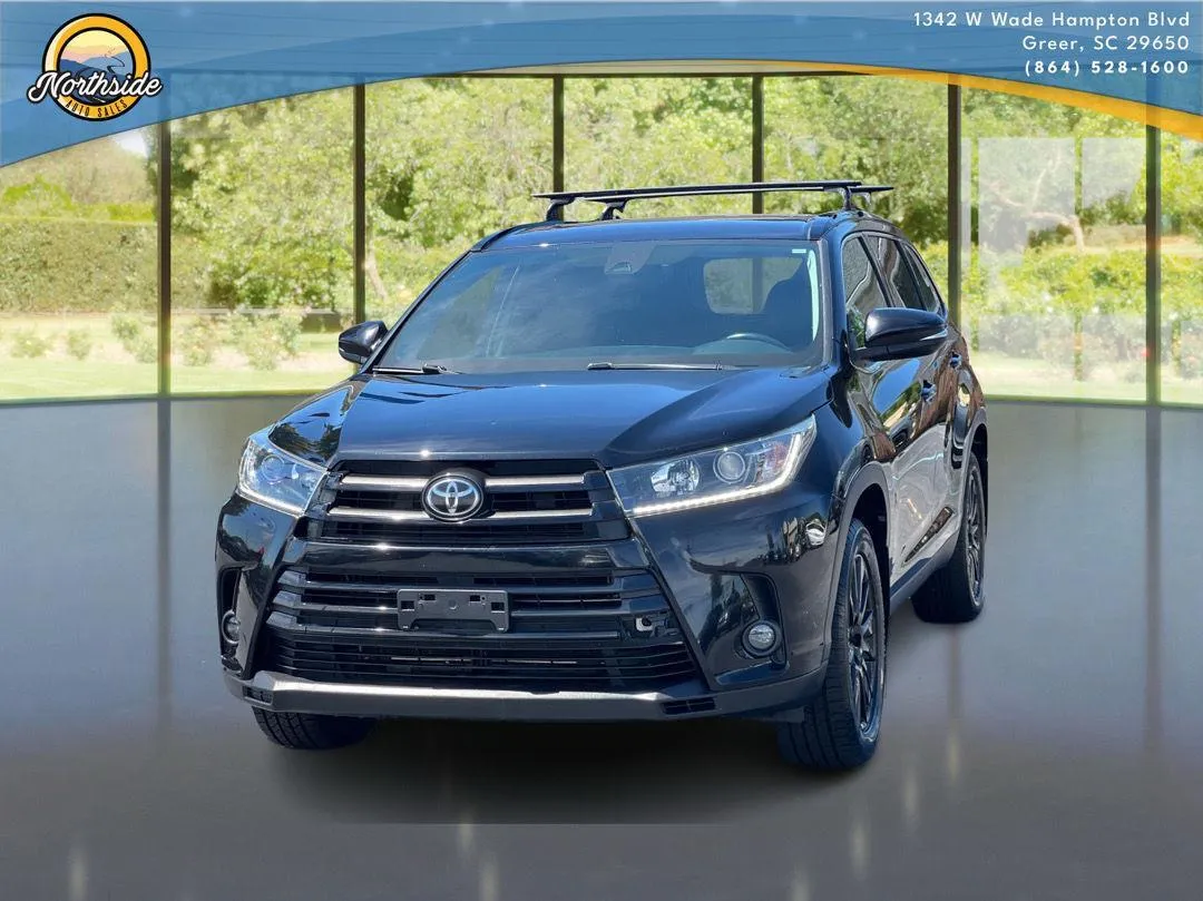 Black 2019 Toyota Highlander XLE for sale in Greer, SC