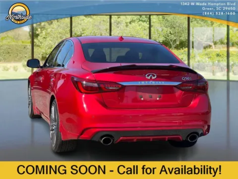 Another view of 2018 INFINITI Q50 RED SPORT 400 for sale in Greer, SC at Northside Auto Sales