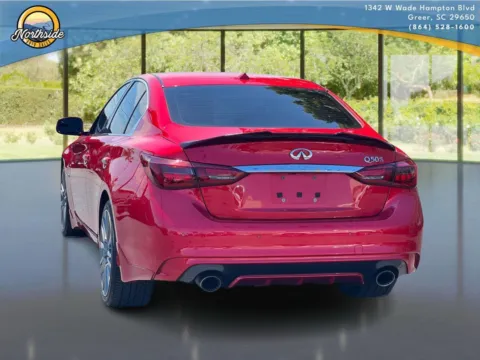 Another view of 2018 INFINITI Q50 RED SPORT 400 for sale in Greer, SC at Northside Auto Sales