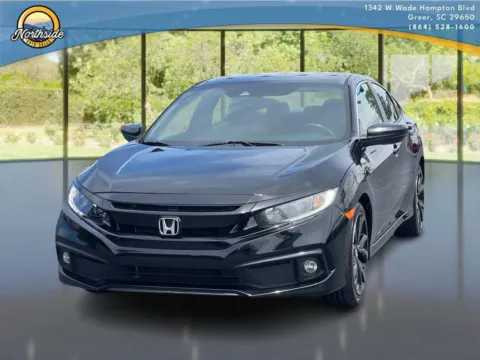 Black 2019 Honda Civic Sedan Sport for sale in Greer, SC