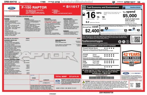 Photos of 2019 Ford F-150 Raptor for sale in Greer, SC at Northside Auto Sales