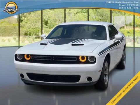 White 2015 Dodge Challenger SXT for sale in Greer, SC
