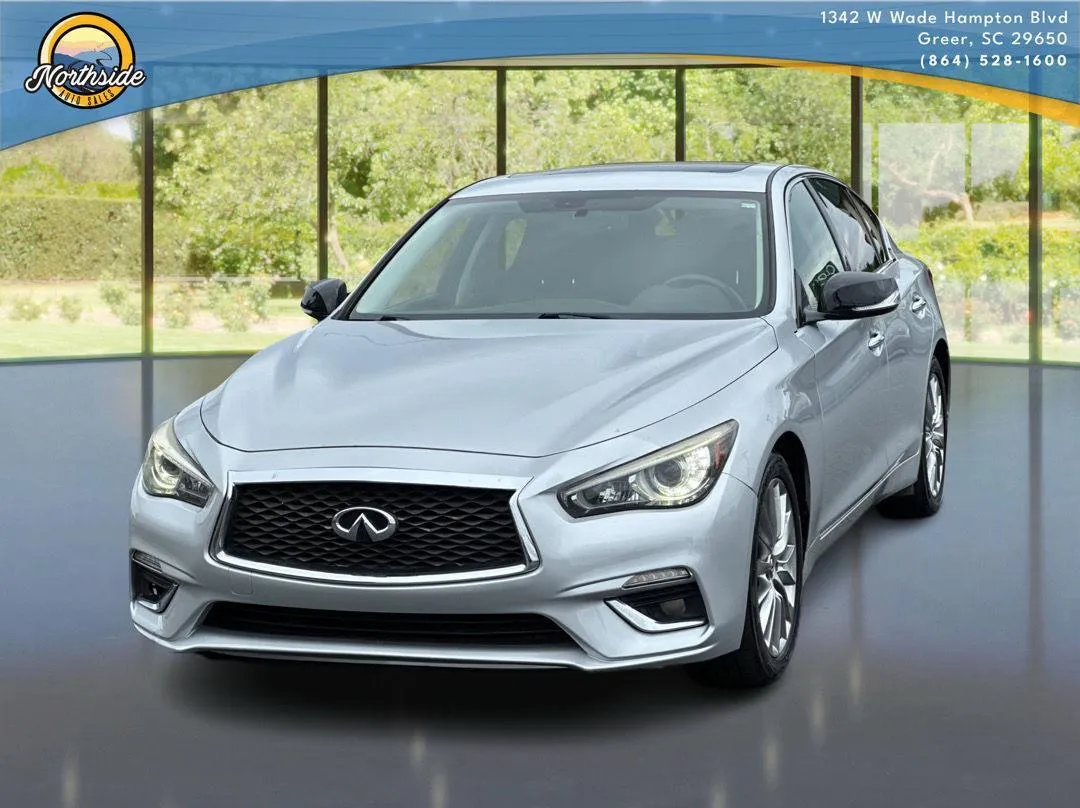 Silver 2018 INFINITI Q50 3.0t LUXE for sale in Greer, SC