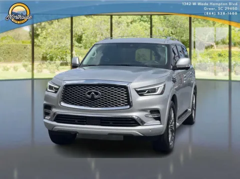 Silver 2019 INFINITI QX80 LUXE for sale in Greer, SC