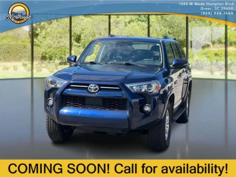 Blue 2021 TOYOTA 4 RUNNER SR5 Premium for sale in Greer, SC