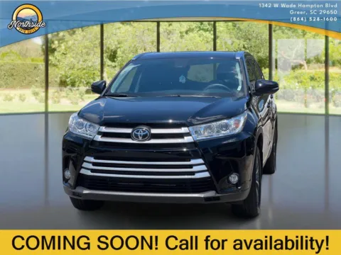 Black 2019 TOYOTA HIGHLANDER for sale in Greer, SC