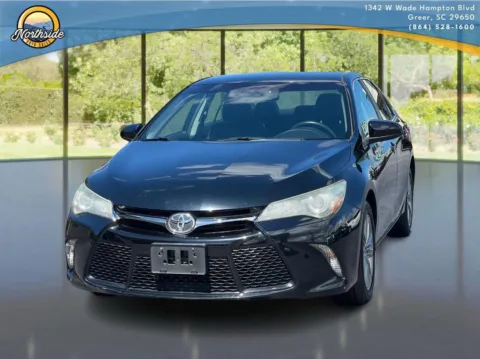 Black 2015 Toyota Camry SE for sale in Greer, SC