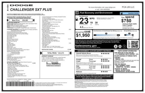 Photos of 2016 Dodge Challenger SXT Plus for sale in Greer, SC at Northside Auto Sales