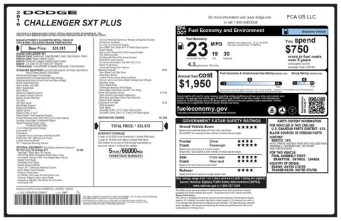 Photos of 2016 Dodge Challenger SXT Plus for sale in Greer, SC at Northside Auto Sales