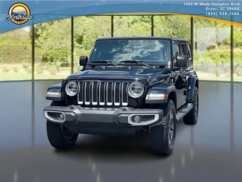 Black 2020 Jeep Wrangler Unlimited Sahara for sale in Greer, SC