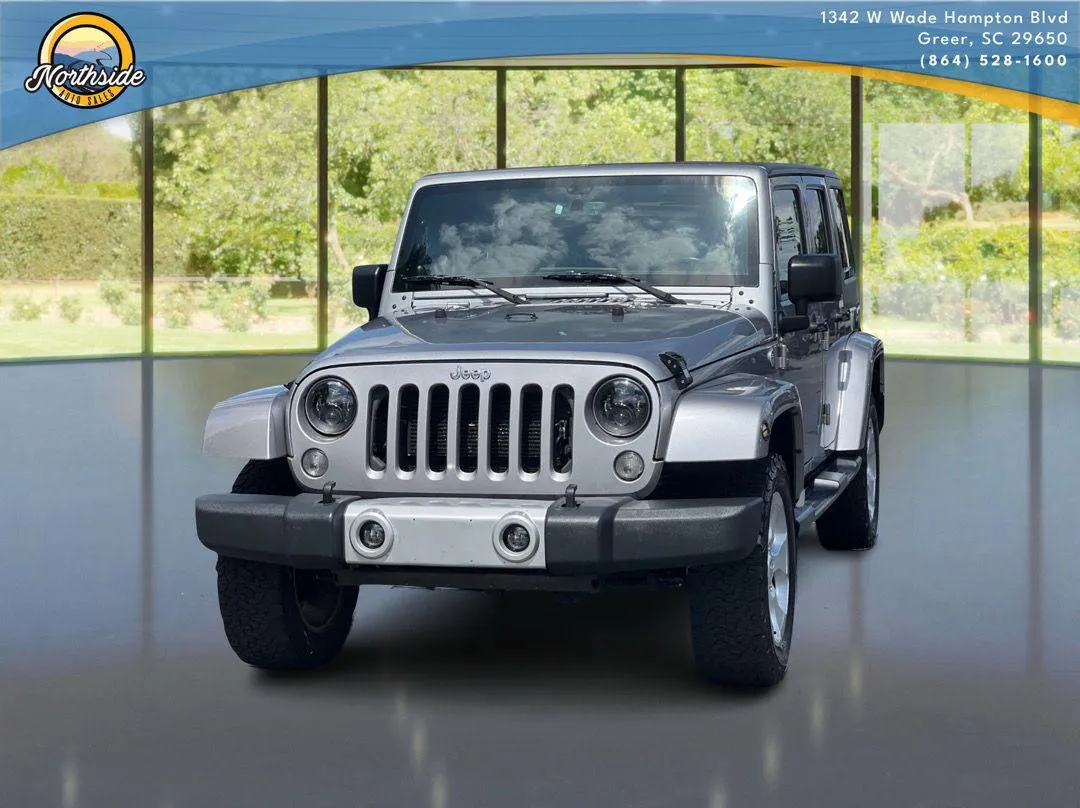 Silver 2014 Jeep Wrangler Unlimited Sahara for sale in Greer, SC