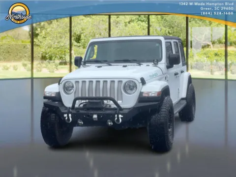 White 2019 Jeep Wrangler Unlimited Sahara for sale in Greer, SC