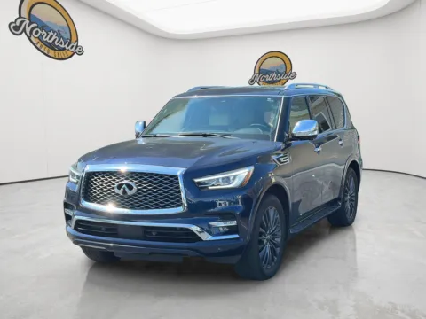 Blue 2023 INFINITI QX80 SENSORY for sale in Greer, SC