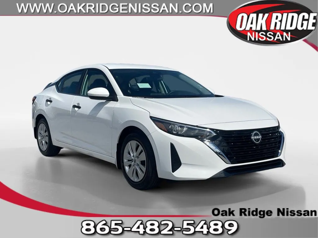 White 2025 Nissan Sentra S for sale in Oak Ridge, TN