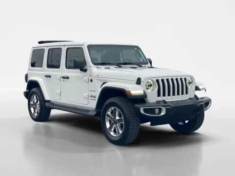 White 2021 JEEP WRANGLER UNLIMI Unlimited Sahara for sale in Oak Ridge, TN