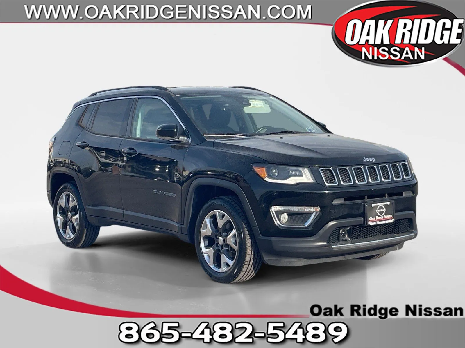 Used 2018 Jeep Compass Limited with VIN 3C4NJDCB8JT334062 for sale in Oak Ridge, TN