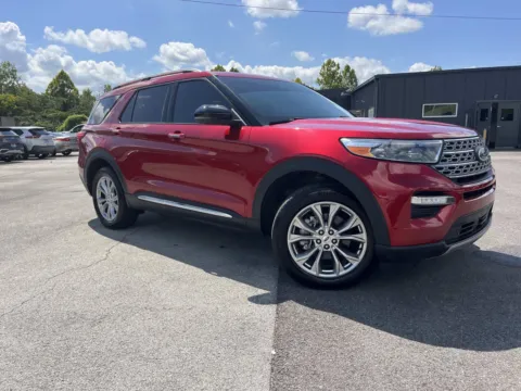 Red 2021 FORD EXPLORER LIMITE Limited for sale in Oak Ridge, TN